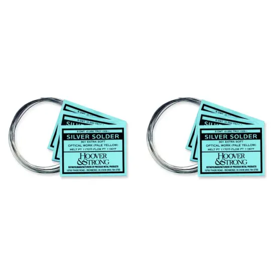 Hoover & Strong Sterling Silver Solder Medium & Soft Jewelry Repair Kit 2Pcs {1}
