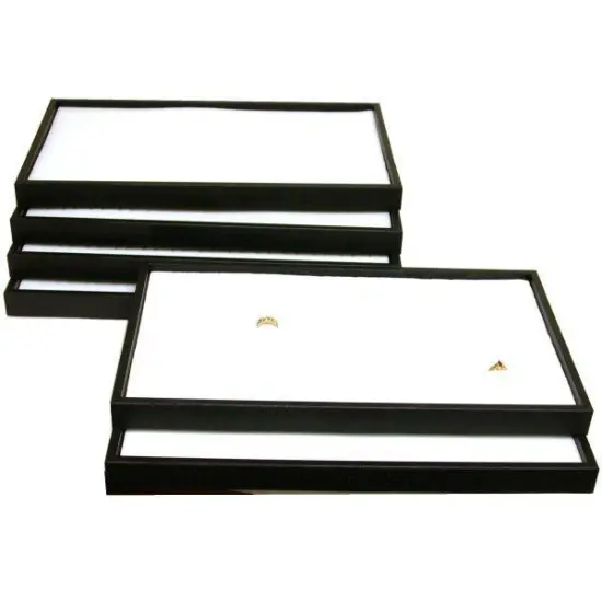 6 72 Slot Ring Display Box Trays Case Fixture {1}