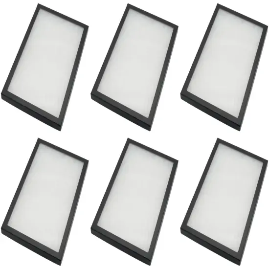 Display Case Mount Frame Case with Glass Top 12" x 8" x 3/4" Pack of 6 {1}