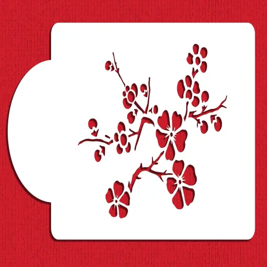 Blooming Cherry Tree Cake Stencil Tier #2 | C442 by Designer Stencils | Cake Decorating Tools | {4}