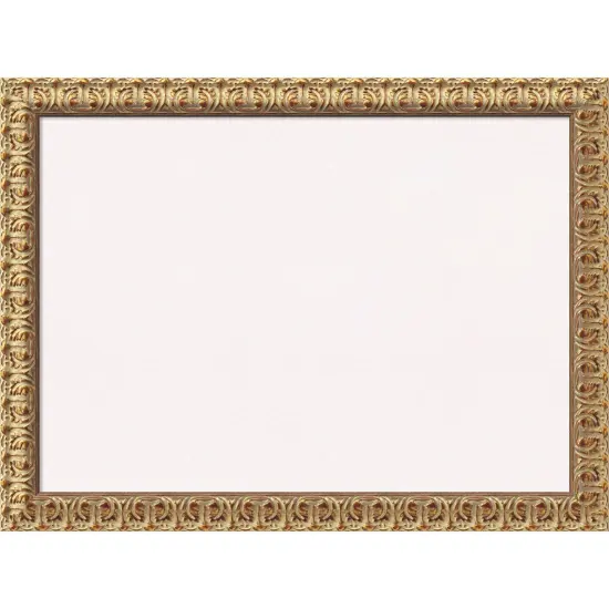 Cork Board, Florentine Gold Wood Frame - Bulletin Board, Organization Board, Pin Board White Cork {1}