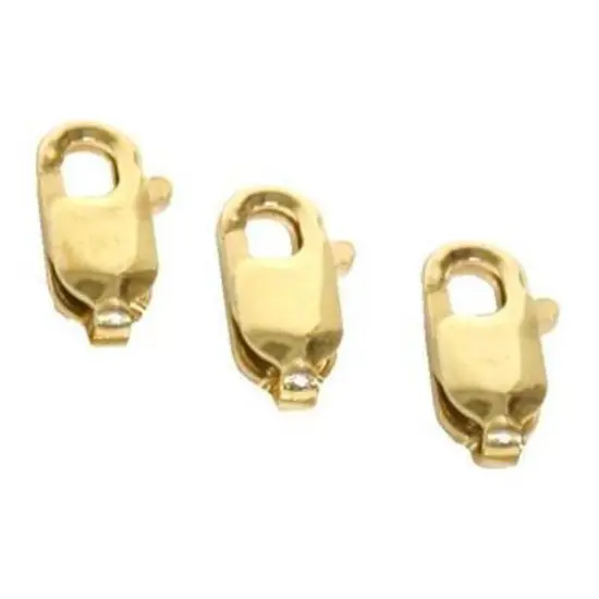 Lobster Clasps 3 14K Gold for Chain Bracelets {1}