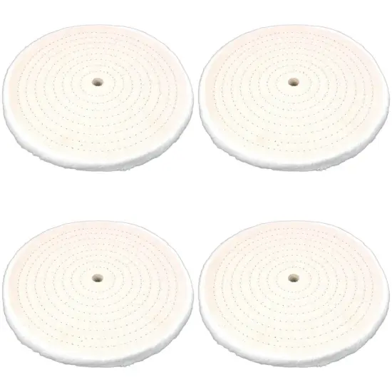 4 Jewelers Rotary Tool Cotton Buffing Polishing Wheels 8" {1}