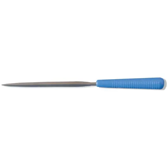 Grobet 16cm Barrette Needle File w/Handle, Cut 4, Item No. 30.463 {1}