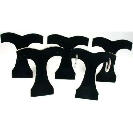 5 Black Velvet Earring Tree Jewelry Display Showcases {1}