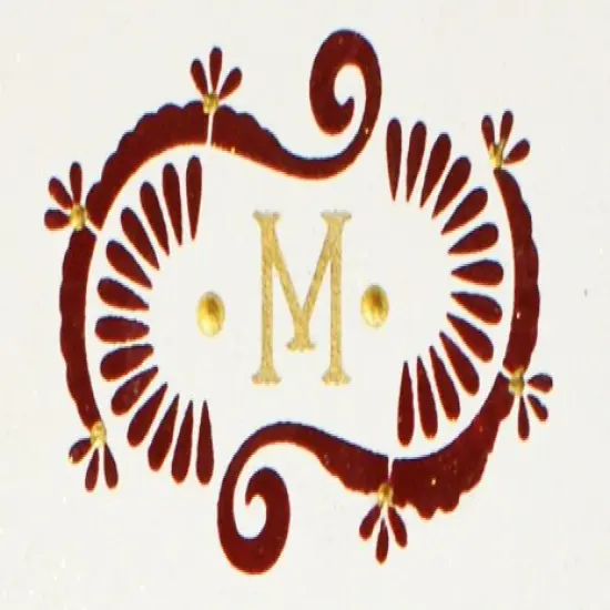 1.25-Inch Contemporary Monogram Letters Cake Stencil | C106 by Designer Stencils | Cake Decorating Tools | Baking Stencils for Royal Icing, Airbrush, Dusting Powder | Reusable Plastic Food Grade Stencil for Cakes | Easy to Use & Clean {2}