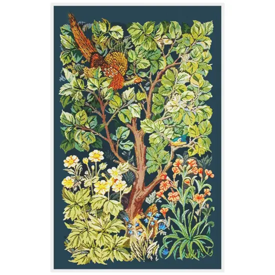 William Morris Arts and Crafts Woodland Pheasant Counted Cross Stitch Pattern {2}