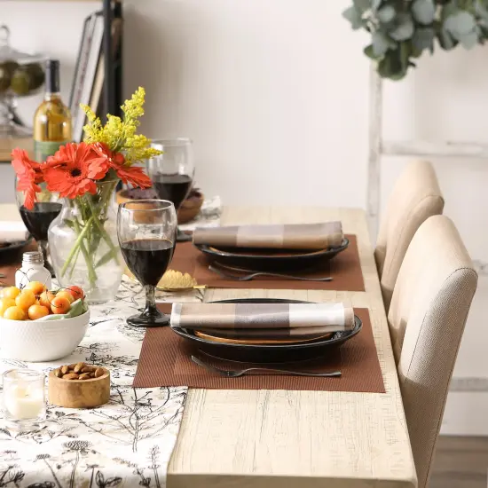 DII CinnamonPVC Doubleframe Placemat 6 Piece {2}