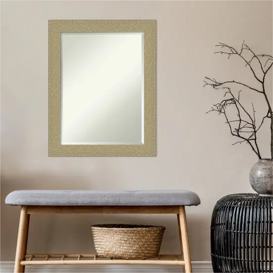 Beveled Bathroom Wall Mirror, Mosaic Frame {4}