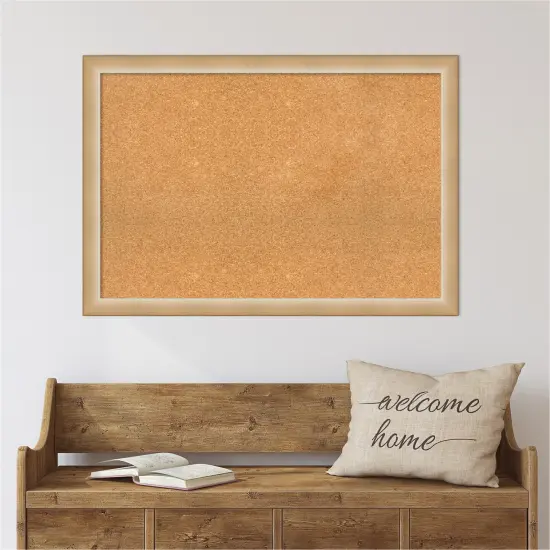 Cork Board, Eva Narrow Frame - Bulletin Board, Organization Board, Pin Board Eva Ombre Gold Narrow {6}