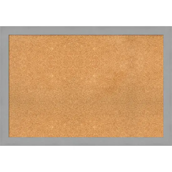 Cork Board, Brushed Nickel Frame - Bulletin Board, Organization Board, Pin Board {7}