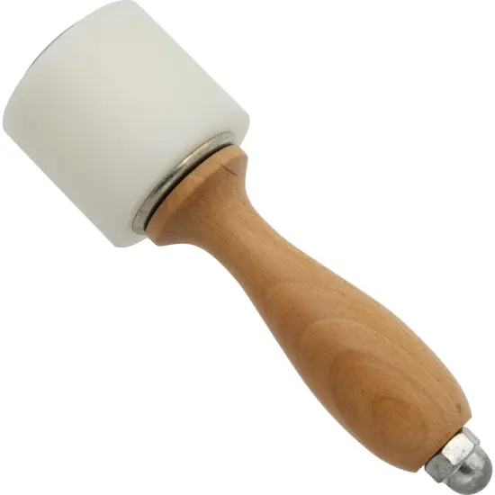 Leather Craft Carving Nylon Hammer with Wooden Handle Tool {4}