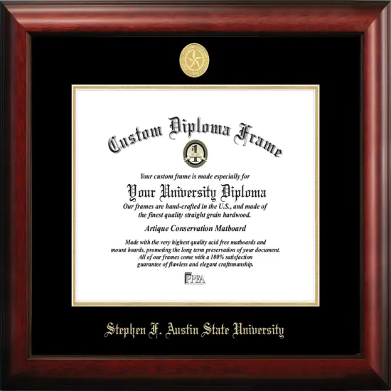 Stephen F Austin 14w x 11h Gold Embossed Diploma Frame {1}