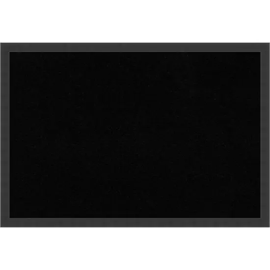 Cork Board, Mezzanotte Black Wood Frame - Bulletin Board, Organization Board, Pin Board Black Cork {1}