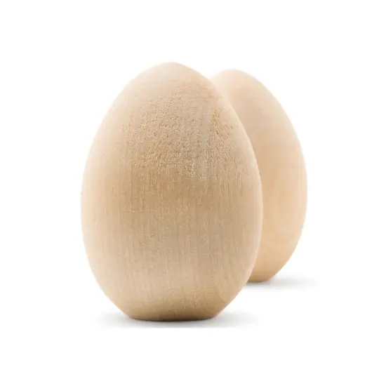 Wooden Eggs Unfinished Flat Bottom, Multiple Sizes Available, Craft Eggs & Easter Ornaments | Woodpeckers {2}