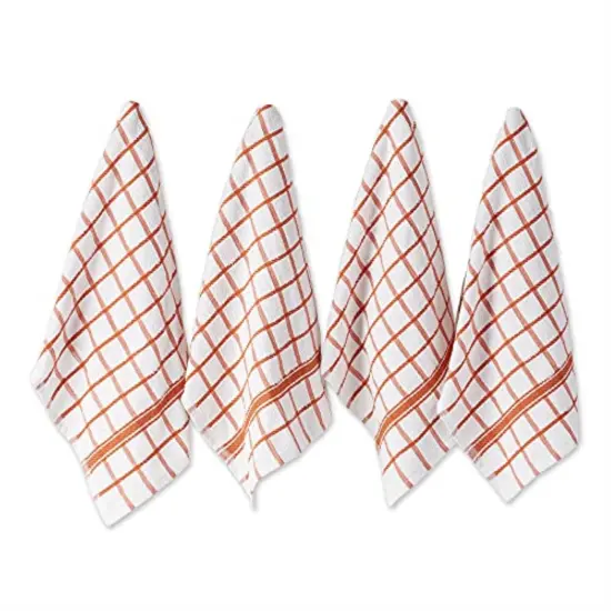 DII Teal Chevron Luxury Barmop (Set of 4) {1}