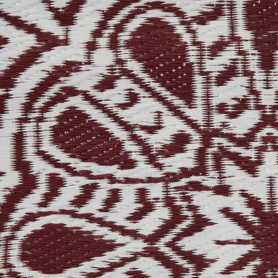 DII Clay and Off White Slub Stripe Throw {3}