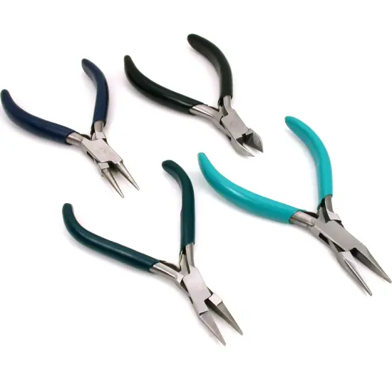 21 Jewelers Beading Needle Files Tweezers Pliers Tools {3}