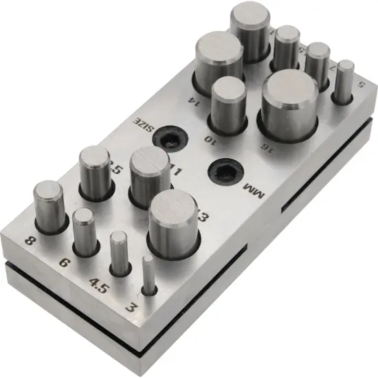 14 Disc Cutters Jewelers Holder Metalworking Punches {6}