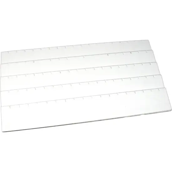 Jewelry Box Display Case Holds 45 Pairs of Earrings White New {4}