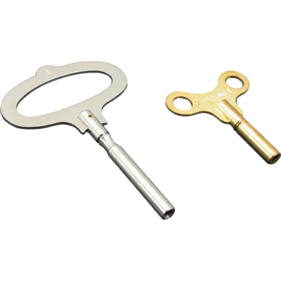 2 Antique Clock Keys fits Schatz 400 Day Anniversary {1}