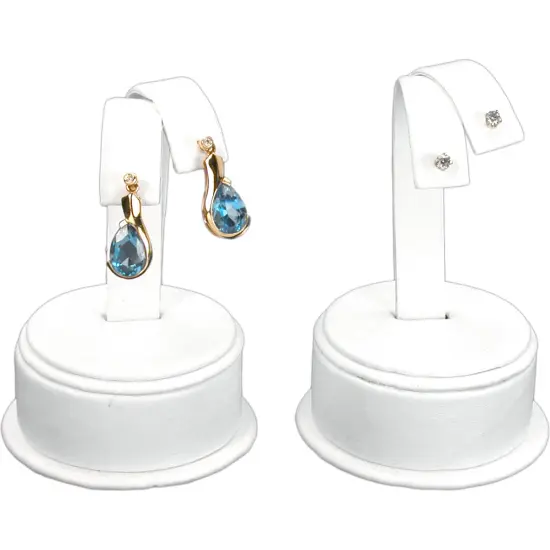 White Earring Necklace Bracelet Jewelry Display 7Pc Set {6}