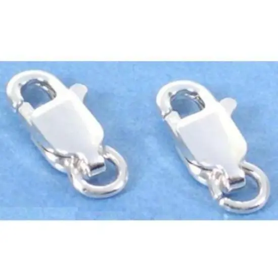 2 Sterling Silver Lobster Claw Clasps Jewelry Findings {1}