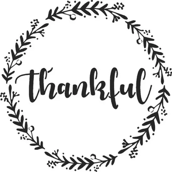 Thankful, Grateful, Blessed Embossing 12 x 12 Stencil | FS021 by Designer Stencils | Word & Phrase Stencils | {4}