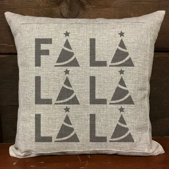 FA LA LA Embossing 12 x 12 Stencil | FS085 by Designer Stencils | Word & Phrase Stencils | Reusable Stencils for Painting on Wood, Wall, Tile, Canvas, Paper, Fabric, Furniture, Floor | Reusable Stencil for Home Makeover | Easy to Use & Clean {3}