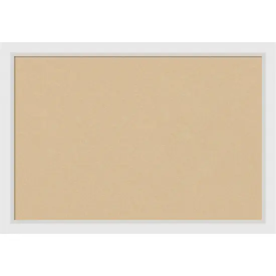 Cork Board, Blanco White Wood Frame - Bulletin Board, Organization Board, Pin Board White Cork {7}