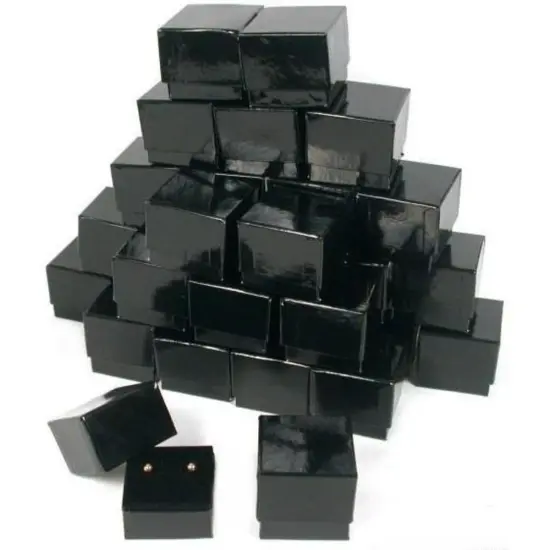 30 Black Velvet Earring Gift Box Jewelry Showcase Displays {1}