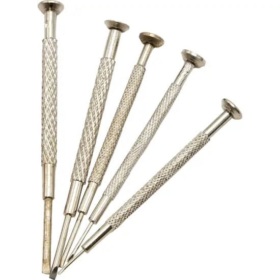 5 Reversible Blade Screwdrivers Watch Optical Tool Set {1}
