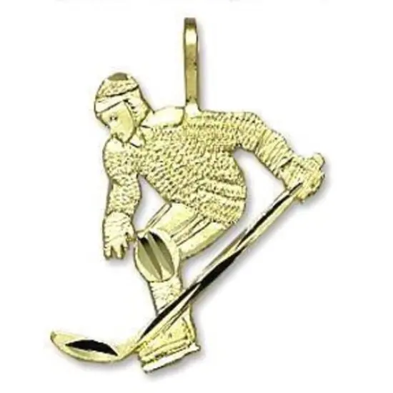 14K Gold HOCKEY PLAYER {1}