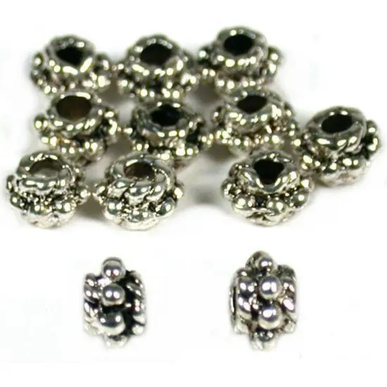 12 Spacer Bali Beads Beading Stringing Craft Bead Parts {1}