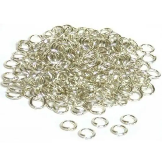 200 Heavy Sterling Silver Jump Rings 22 Gauge 4mm {1}