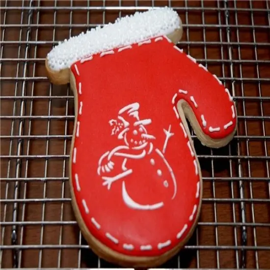 Snowman Cookie Stencil | C180 by Designer Stencils | Cookie Decorating Tools | Baking Stencils for Royal Icing, Airbrush, Dusting Powder | Reusable Plastic Food Grade Stencil for Cookies | Easy to Use & Clean Cookie Stencil {3}