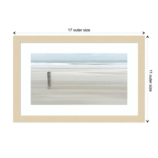 Steadfast Shoreline by Greetje van Son Wood Framed Wall Art Print {1}