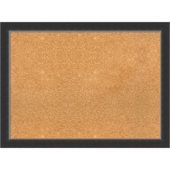 Cork Board, Corvino Narrow Black Wood Frame - Bulletin Board, Organization Board, Pin Board {1}