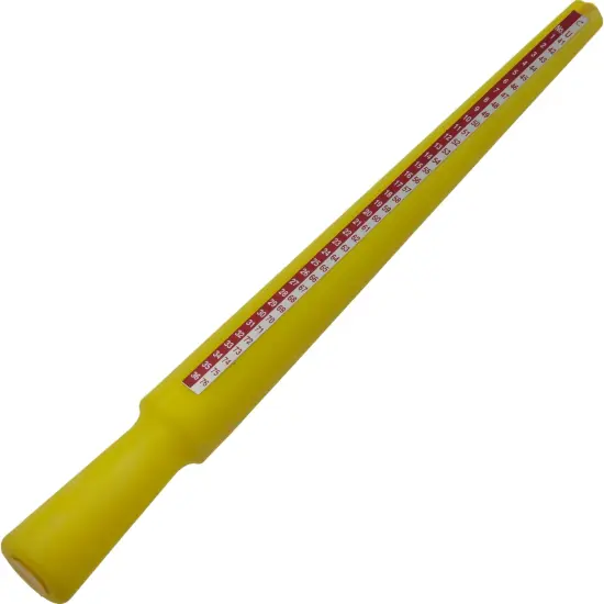 PLASTIC RING STICK - Markings - Us Standard, Mm, Cu, And No 1-36 {4}