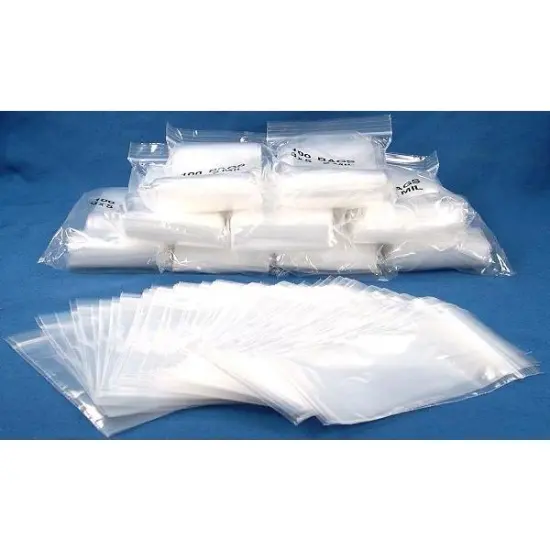 1000 Zipper Poly Bags Resealable Plastic Baggies 3" x 5" {1}