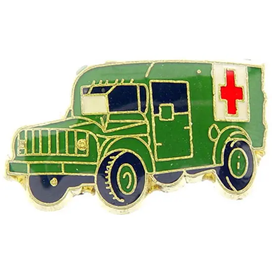 Military Ambulance Pin 1" {1}