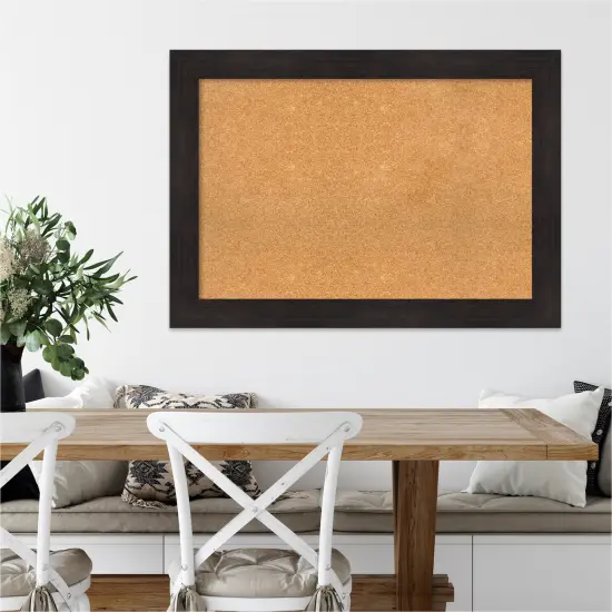 Cork Board, Furniture Espresso Frame - Bulletin Board, Organization Board, Pin Board {4}