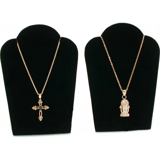 Black Earring Necklace Bracelet Displays 7 Pc Set New {3}