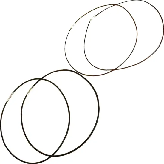 Leather Cord Necklaces 18" 4Pc Set {1}