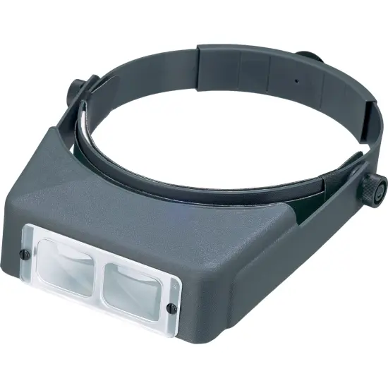 Donegan LX-3 OptiVisor&reg; AL Binocular 1.75X Magnifier. Adjustable Headband Style {1}