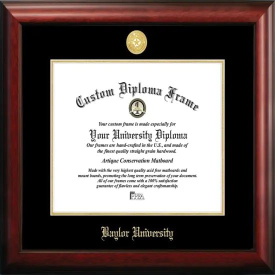 Baylor University 14w x 11h Gold Embossed Diploma Frame {1}