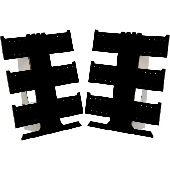 2 BLK Earrings Bracelets Necklace T Bar Jewelry Display {1}