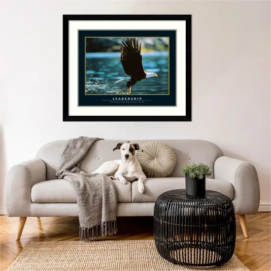 Leadership Wood Framed Wall Art Print 37 in. W x 30 in. H {5}