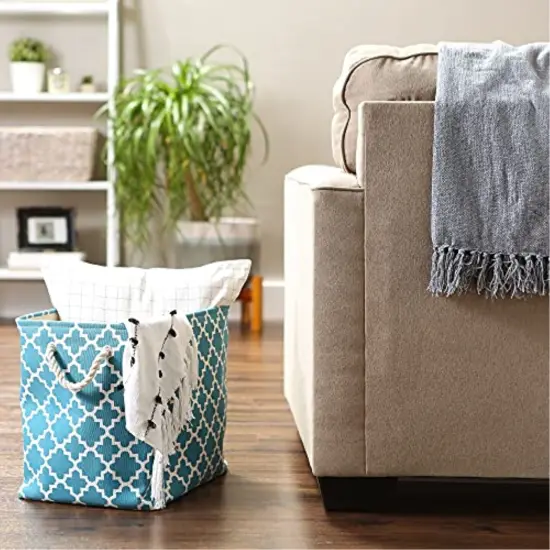 DII Light Gray Chambray Eco-Friendly Fine Ribbed Placemat 6 Piece {5}