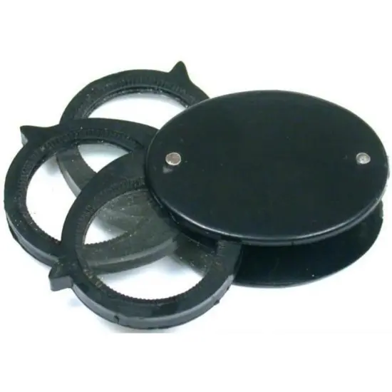 Loupe 5X 10X 20X Folding Magnifier Magnifying Tools {2}